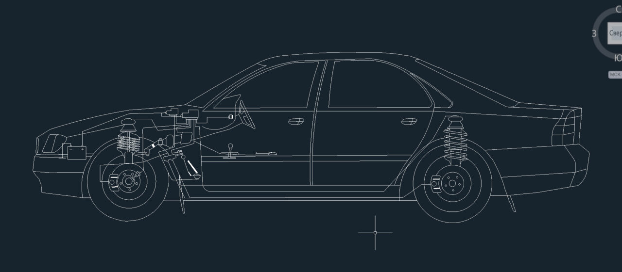 Чертеж Чертеж Volvo s40