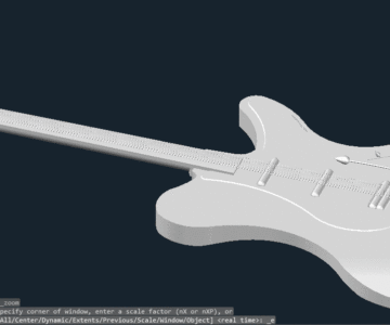 3D модель Гитара "Fender" - 3D модель