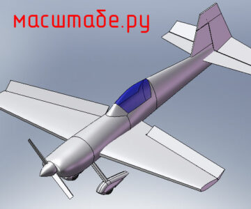 3D модель 3D Модель самолета Extra 300S 01 с анимацией