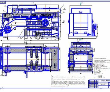 Чертеж Хлебопекарная конвейерная печь  ФТЛ- 20