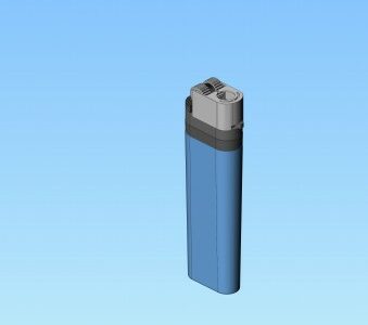 3D модель 3d сборка зажигалки