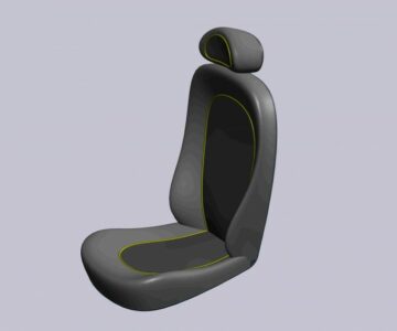 3D модель Автокресло 3D Модель