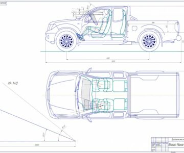 Чертеж Nissan Navara