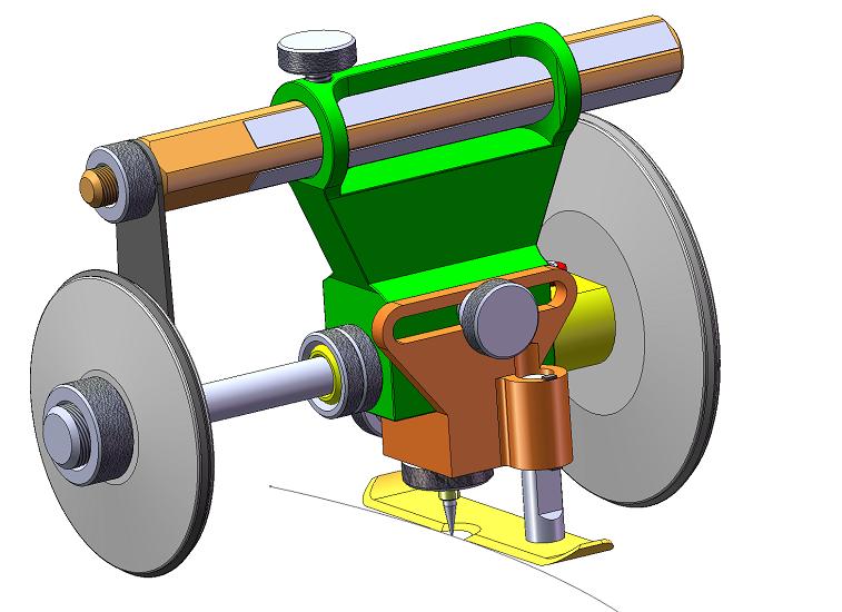 Чертеж Прибор для вычерчивания дуг окружностей