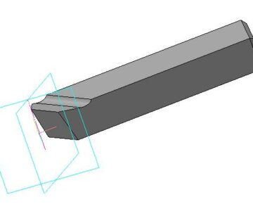 3D модель Модель резца проходного
