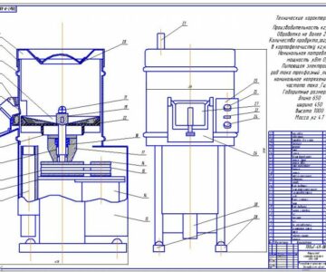 Чертеж Чертеж картофелечистки