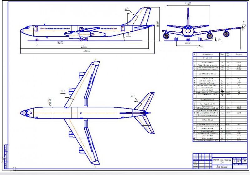Чертеж Boeing 720