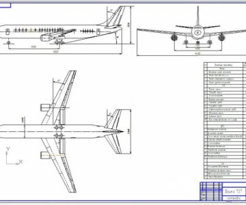 Чертеж Boeing 737
