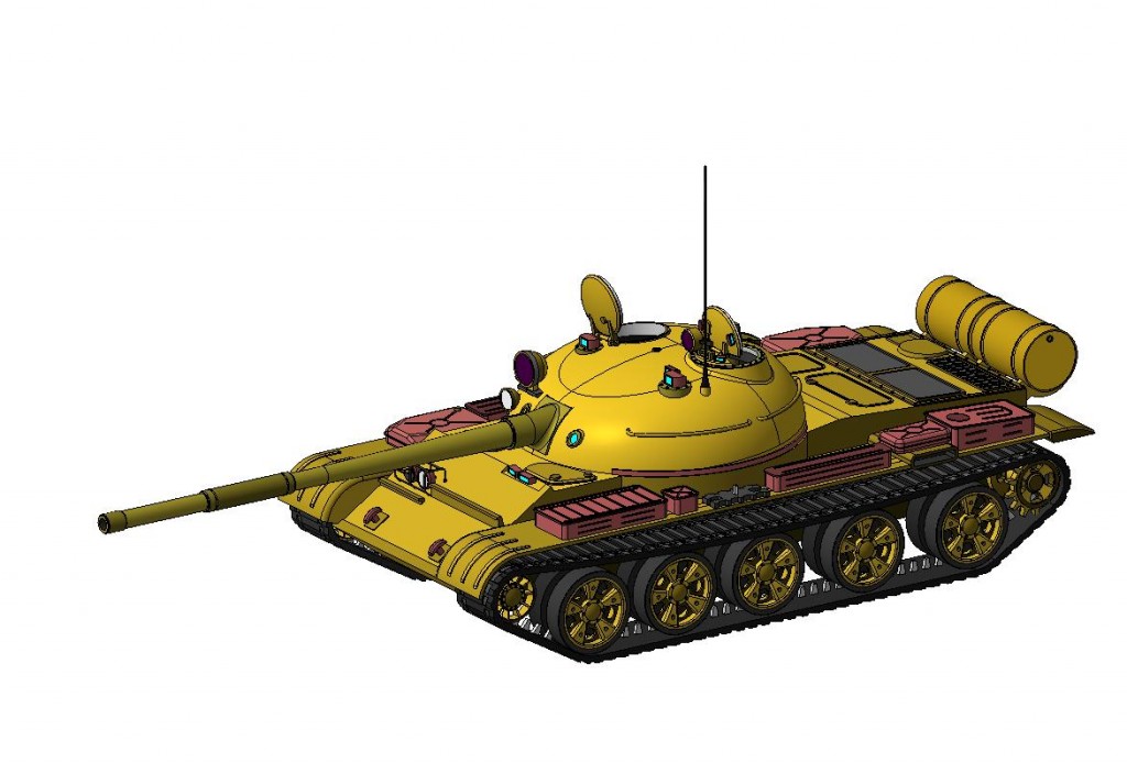 3D модель 3D модель Танк Т-62