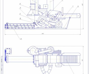 Чертеж Универсальная дробилка КДУ-2.0 со шнеком-гранулятором