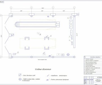 Чертеж Курсовой проект "Проектирование зоны ТО-1 АТП"
