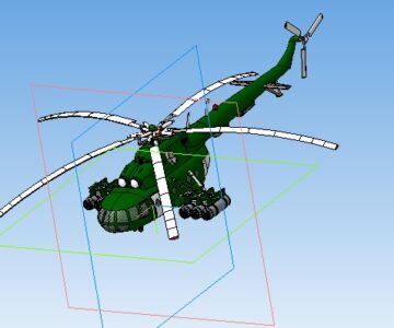 3D модель Модель вертолета Ми-8 3D