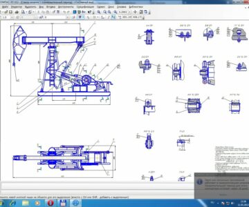 Чертеж Станок-качалка 7СК8-3,5-4000