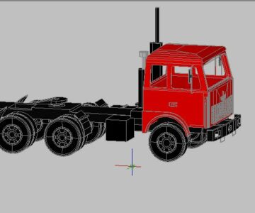 3D модель 3D модель автомобиля МАЗ-500
