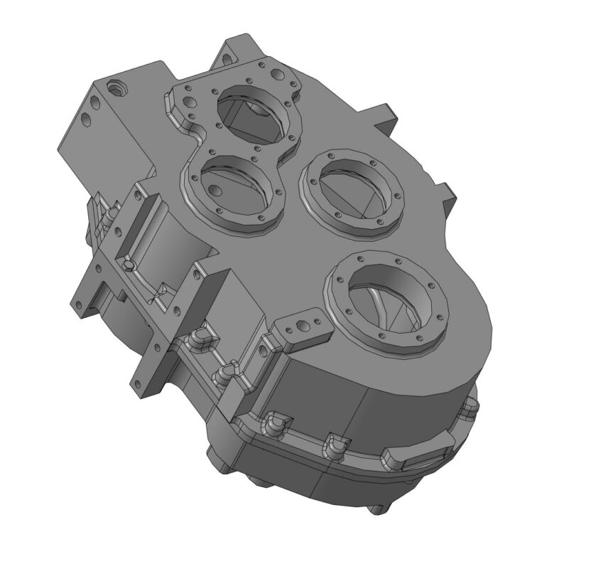 3D модель Корпус механической коробки перемены передач 3D