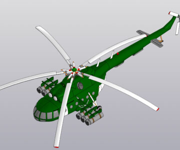 3D модель Модель вертолета Ми-8 3D