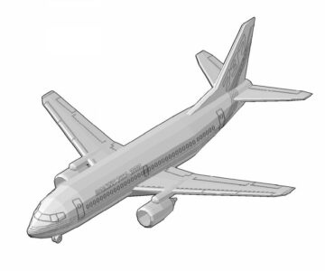 3D модель 3D модель самолёта Боинг 737