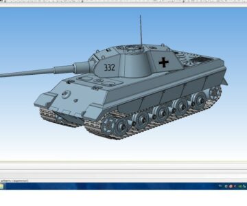 3D модель 3D Модель танка Тигр II