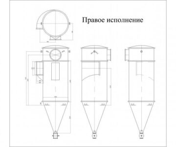 Чертеж Фильтр-циклон РЦИЕ-40,8-48