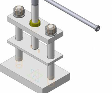 3D модель Пресс винтовой  на 20 кН