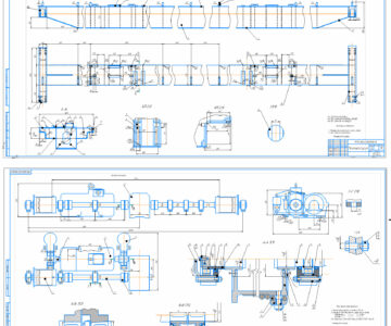 Чертеж Кран мостовой опорный Q=20т