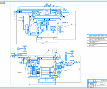Чертеж Чертеж деревообрабатывающего станка ML-392FI