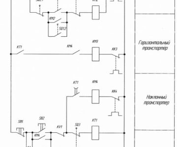 Чертеж Принципиальная схема управления ТСН-3,0 Б