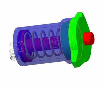 3D модель Пресс для сжатия поглощающего аппарата