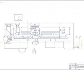 Чертеж Фрезерно-токарный центр с ЧПУ Mazak integrex e-410