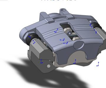 3D модель Суппорт тормозной ВАЗ 2108