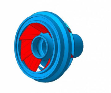 3D модель Рабочее колесо ЭЦН 3D