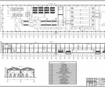 Чертеж Цех производства газосиликатных блоков