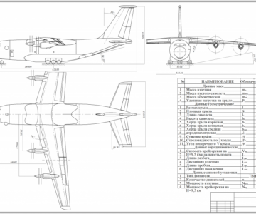 Чертеж Самолет Ан-70