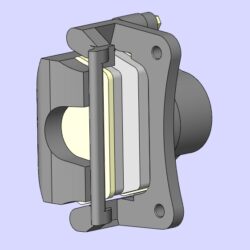 Тормозной суппорт Газели 3302 3D