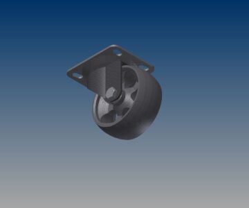 3D модель Колесо большегрузное поворотное