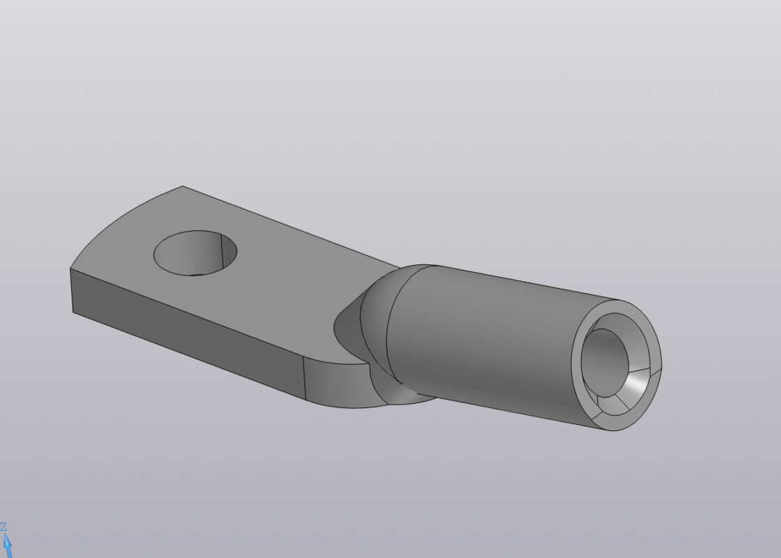 3D модель Наконечник медный ГОСТ 7386-80