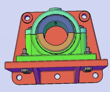 3D модель Опора подшипника 3D