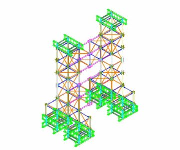 3D модель Мостовая инвентарная конструкция стоечная (МИК-С)  3D