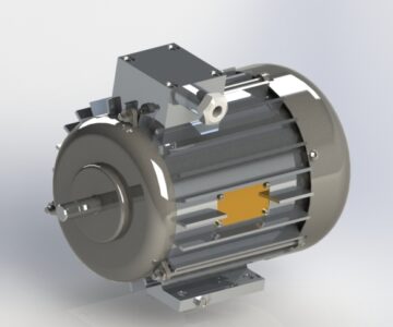 3D модель Асинхронный электродвигатель 3D model