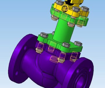 3D модель Сильфонный клапан Ду 50