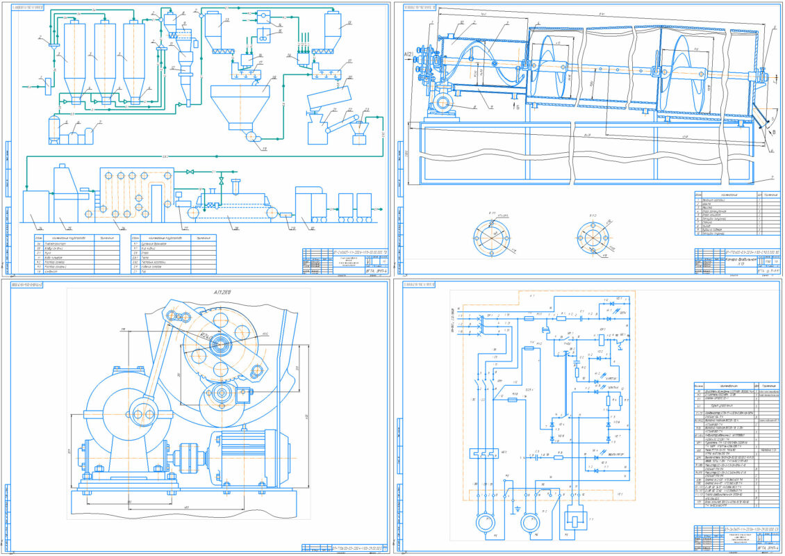 Чертеж Дипломный проект на тему: "Модернизация оборудования в линии производства батонов"