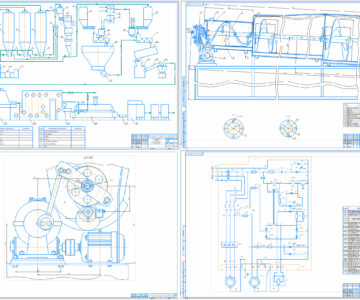Чертеж Дипломный проект на тему: "Модернизация оборудования в линии производства батонов"