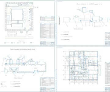 Чертеж Проектирование предприятия кондитерской промышленности