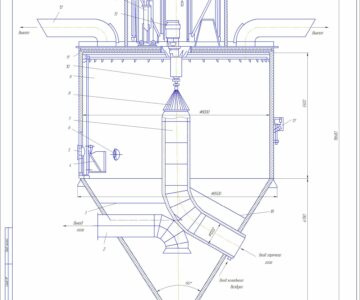 Чертеж «Распылительная сушилка СРЦ-8/300-НК»