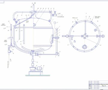 Чертеж Сусловарочный аппарат ВСЦ-1,5