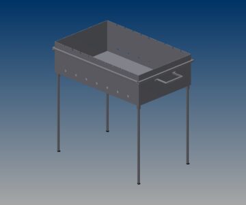 3D модель Мангал со съемными ножками