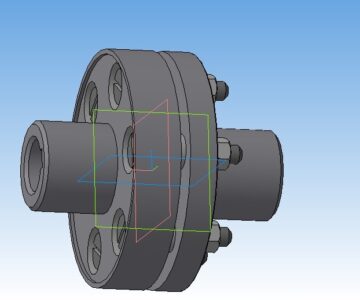 3D модель Муфта упругая втулочно-пальцевая на 6 болтах