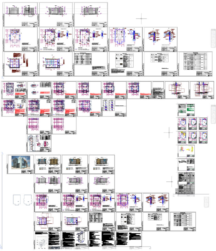 Чертеж Проект торгового центра