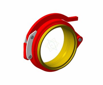 3D модель Бугельное соединение труб пожарного става (219)