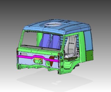 3D модель Каркас кабины а/м КАМАЗ 65224